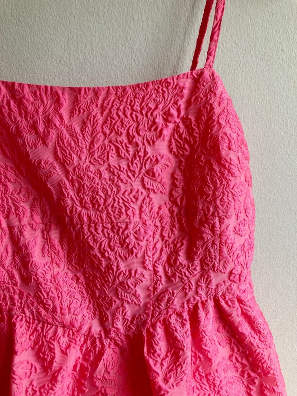 Hutch Tiered Corset Midi Dress Size 2P Barbie Pink Tiered Ruffles Formal Prom - Picture 7 of 13